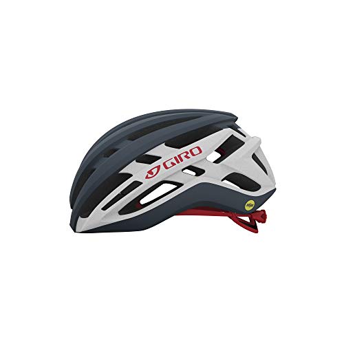 Giro Agilis MIPS - Casco para hombre, mate, color gris y blanco y rojo