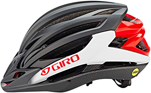 Giro Artex MIPS Casco de Bicicleta Dirt, Unisex Adulto, Negro/Blanco/Rojo, S | 51-55cm