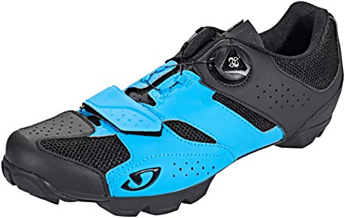 Giro Cylinder MTB, Zapatos de Bicicleta de montaña Hombre, Multicolor (Blue Jewel/Black 000), 39 EU