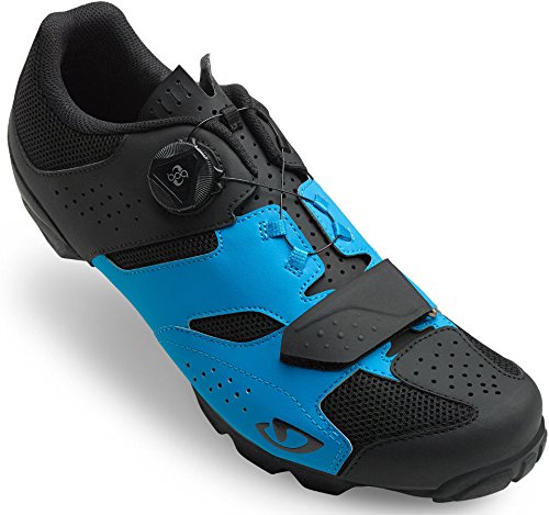 Giro Cylinder MTB, Zapatos de Bicicleta de montaña Hombre, Multicolor (Blue Jewel/Black 000), 42 EU