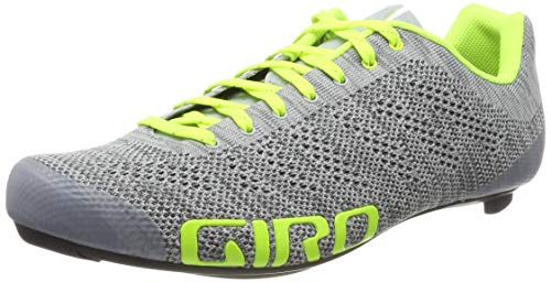Giro Empire E70 Knit Road, Zapatos de Ciclismo de Carretera Hombre, Multicolor (Grey Heather/Highlight 000), 43 EU