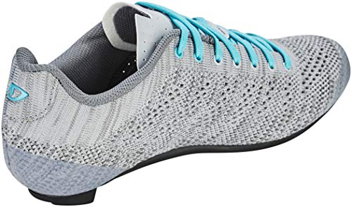 Giro Empire E70 Knit Road, Zapatos de Ciclismo de Carretera Mujer, Multicolor (Grey/Glacier 000), 37.5 EU
