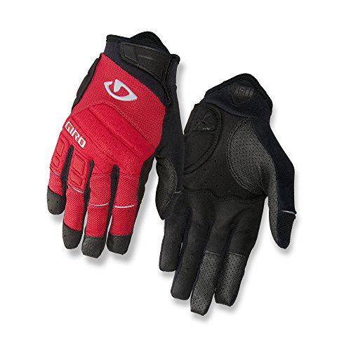 Giro Guantes de Ciclismo XEN Unisex para Adultos, Color Rojo, Negro y Gris, Talla M