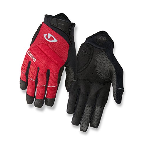 Giro Guantes de Ciclismo XEN Unisex para Adultos, Color Rojo, Negro y Gris, Talla M