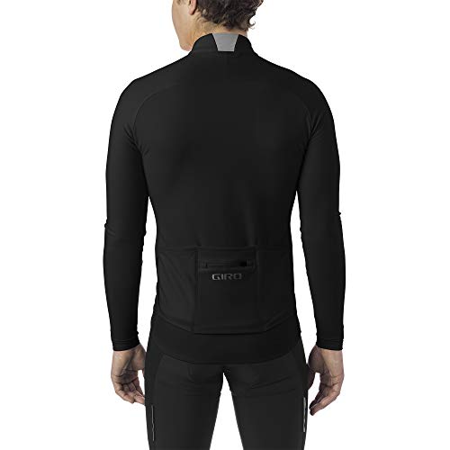 Giro M Chrono LS Thermal Jersey Ropa para Bicicleta, Negro, Medium para Hombre