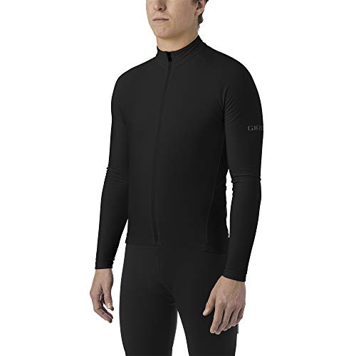 Giro M Chrono LS Thermal Jersey Ropa para Bicicleta, Negro, Medium para Hombre