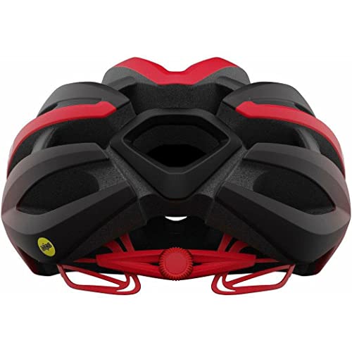 Giro Synthe MIPS II Casco, Hombre, Negro Mate/Rojo Brillante, L