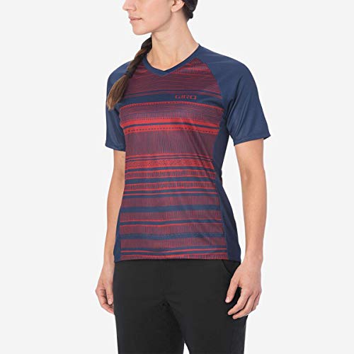 Giro Women's Roust Jersey SS, Unisex, Midnight Lines, L