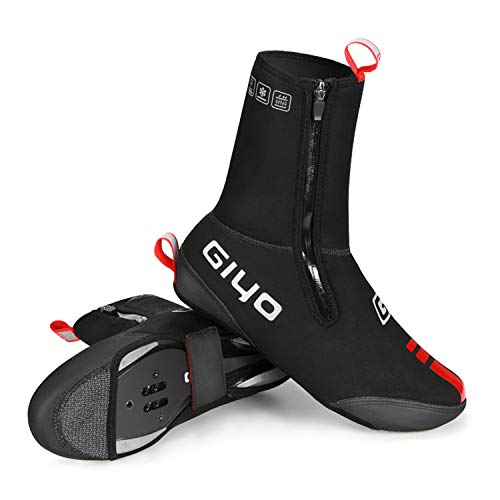 GIYO Cubrezapatillas de Ciclismo Invierno calentito Impermeables cubrebotas de Bici Comodos Ligero Protección térmica