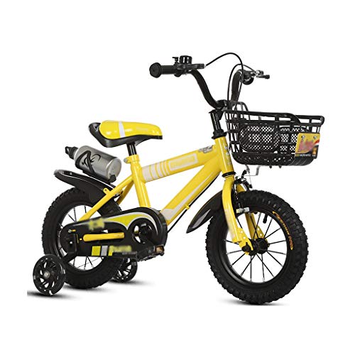 GLJ Bicicleta para niños Bicicleta para Niños con Hervidor y Cesta. Marco de Acero de Alto Carbono, para 2-10 Años de Edad, 12/14/16/18 Pulgadas Bicicletas Infantiles (Size : A-16)