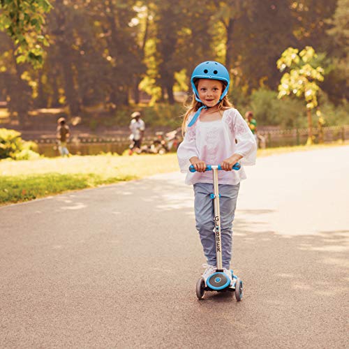 Globber 4-in-1 Patinete EVO 4 en 1, Bebé-Niños, Azul Celeste