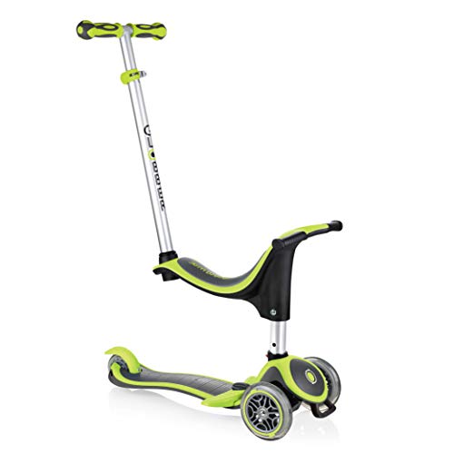 Globber - GO•UP Sporty Plus - Patinete de 3 Ruedas Todo en uno con Asiento para niños de 15m+ a 7 años +, Rosa Intenso