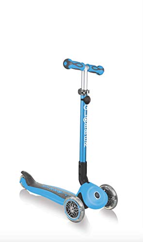 Globber Patinete 3 Ruedas Modelo GO UP Deluxe Sky Blue, Azul Claro, à Partir de 15 Meses