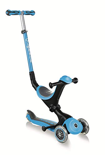 Globber Patinete 3 Ruedas Modelo GO UP Deluxe Sky Blue, Azul Claro, à Partir de 15 Meses