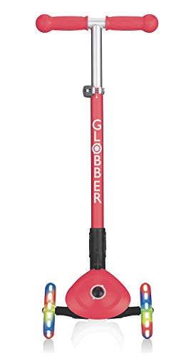 Globber - Primer Plegable con Luces, Color Rojo, 102