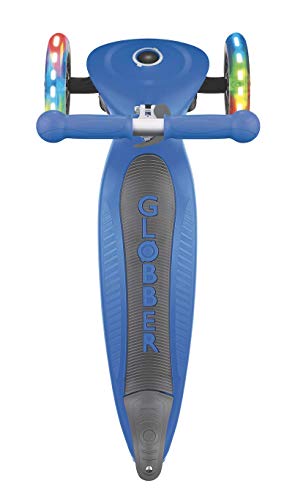 Globber Primo Foldable - Ruedas luminosas (plegables, talla única), color azul marino