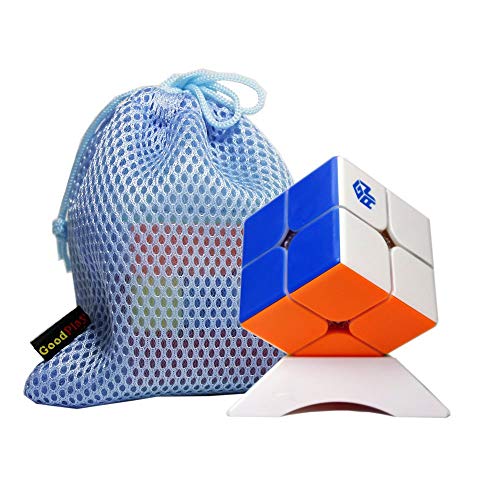 Gobus GAN 249 V2M 2x2 Speed Cube Gans249 v2 M Versión 2x2x2 Gan249 2m Puzzle Toy Stickerless + una Bolsa de Cubo y un Soporte de Cubo