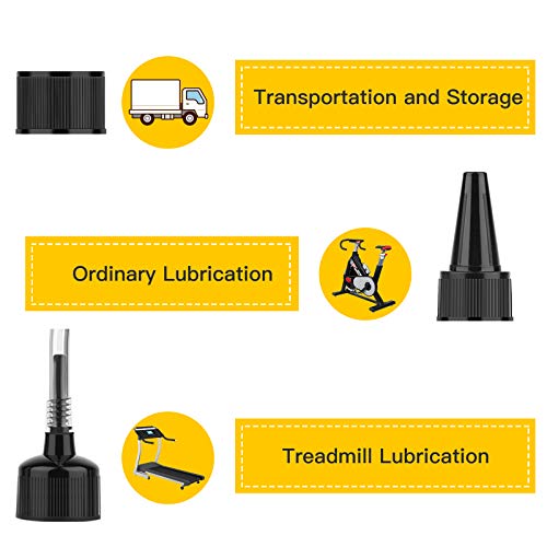 Godora Lubricante para cinta de correr 100% siloicone, aceite de silicona de 4 onzas, lubricante fácil de aplicar para cinta de correr