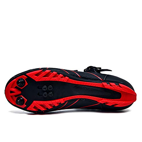 Gogodoing Zapatillas de Ciclismo de MTB para Hombre Zapatillas de Bicicleta de Deporte al Aire Libre Zapatillas de Bicicleta de Carretera de Carreras Profesionales con autobloqueo