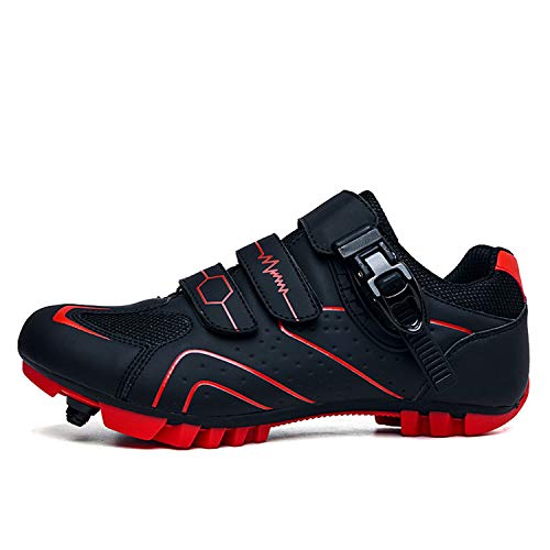 Gogodoing Zapatillas de Ciclismo de MTB para Hombre Zapatillas de Bicicleta de Deporte al Aire Libre Zapatillas de Bicicleta de Carretera de Carreras Profesionales con autobloqueo