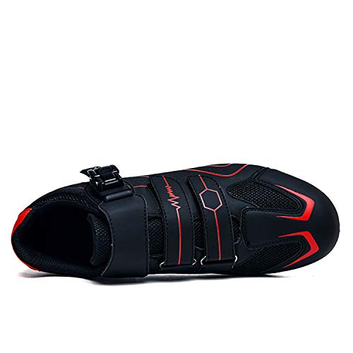 Gogodoing Zapatillas de Ciclismo de MTB para Hombre Zapatillas de Bicicleta de Deporte al Aire Libre Zapatillas de Bicicleta de Carretera de Carreras Profesionales con autobloqueo