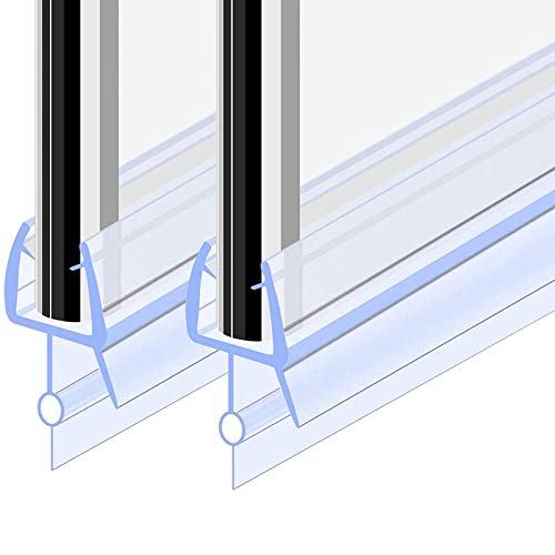 Goldge Junta para mampara de ducha | Junta de goma de repuesto Fabricado en PVC Duro y PVC Suave Ajustable Usar a el Cristal de 6 mm