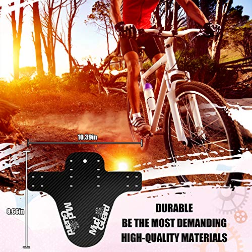 goldmiky 2Pcs Guardabarros MTB, Guardabarros Bicicleta Montaña, MTB Mudguard Guardabarros Delantero y Trasero Compatible se Adapta a 26" 27,5" 29" Pulgadas de Bici y Bicicleta Fat