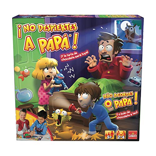 Goliath-¡No Despiertes a Papá-Juego de mesa infantil, 26.9 x 26.7 x 8.4 (118-70581)