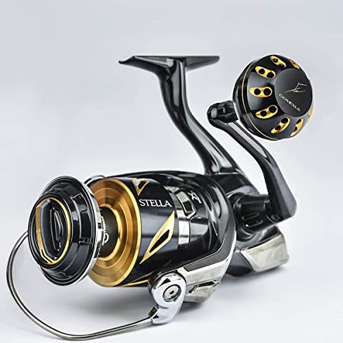 GOMEXUS Aluminio Pomo Carrete para Penn Clash Conflict Shimano Ultegra Stella SW Bull'S Eye Perilla Carretes de Pesca Spinning Directo Instalación, Daiwa BG Penn Battle II Perforación Instalación,45mm