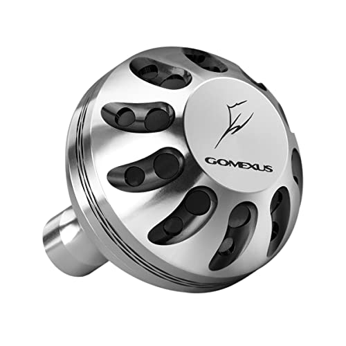 GOMEXUS Perilla Carrete para Shimano Nasci FC Ultegra XSD Daiwa Exist Luvias Pomo Carretes de Pesca Spinning Directo, 41mm Metal