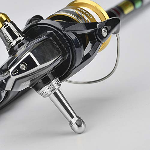 GOMEXUS Soporte Antirayaduras de Carrete de Pesca para Shimano 17 Sedona 1000-5000,15 Sedona 1000-4000, Sienna FE 1000-4000 Spinning Reel Stand con Eje Metal 42mm