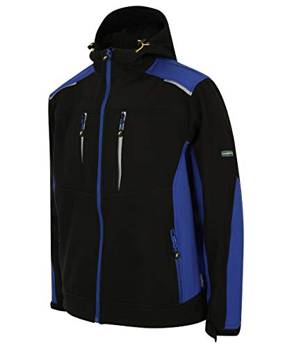 Goodyear GYJKT012_BLKRO_S - Chaqueta de trabajo (tejido Softshell, talla S), color negro y azul