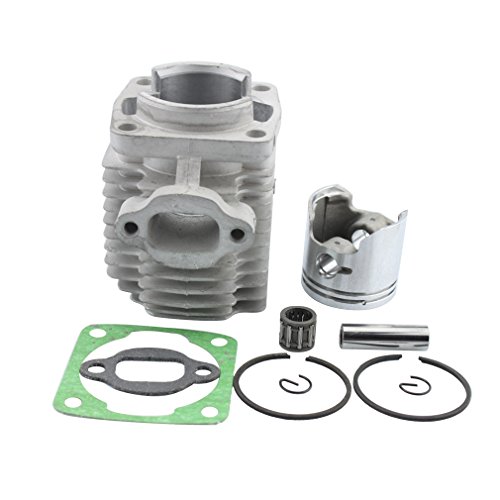 GOOFIT 40mm Bore Cylinder Kit con pistón reemplazo para 2 Tiempos 47cc 49cc Pocket Bike Mini Quad Chain Saw