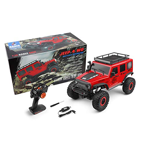 Goolsky WLtoys 104311 RC Coche 2.4G 1/10 4WD Jeep Coche SUV Motor Cepillado Control Remoto Off-Road Crawler Coche