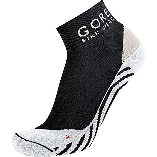 GORE BIKE WEAR Calcetines para ciclismo de carrera, Largo tobillo, GORE Selected Fabrics, CONTEST Socks, Talla 35-37, Negro/Blanco, FECONT990102