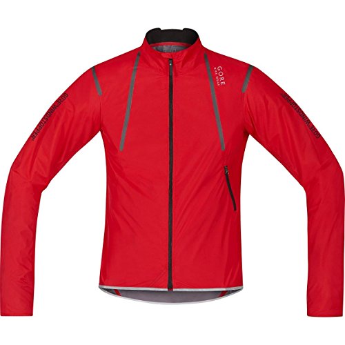 GORE BIKE WEAR, Chaqueta de carrera, Hombre, Ultra ligera, GORE WINDSTOPPER, OXYGEN WS, Talla M, Rojo, JWAOXY350004