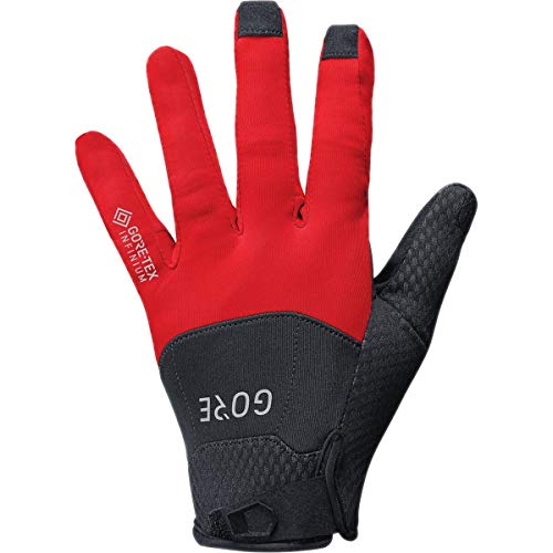 GORE C5 Guantes GORE-TEX INFINIUM, 7, Negro/Rojo