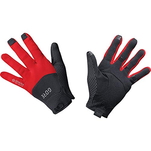 GORE C5 Guantes GORE-TEX INFINIUM, 7, Negro/Rojo