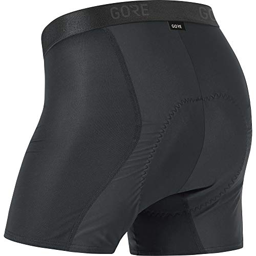 GORE WEAR C3 Bóxer de hombre para ciclismo con badana GORE WINDSTOPPER, M, negro