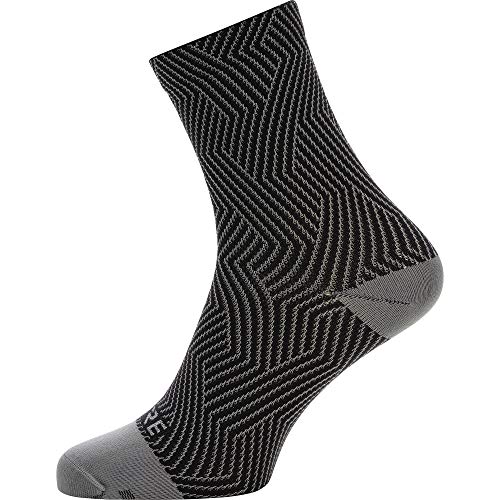 GORE WEAR C3 Calcetines para ciclismo unisex, Talla: 44-46, Color: gris/negro