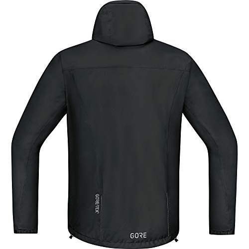 GORE WEAR C3 Chaqueta de hombre con capucha GORE-TEX, XL, negro