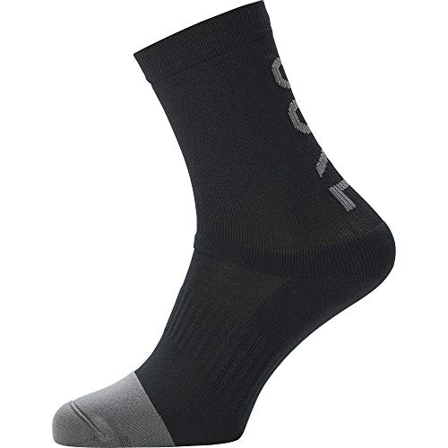 GORE WEAR C3 Unisex Calcetines Medianos, 38-40, Negro/Gris Oscuro