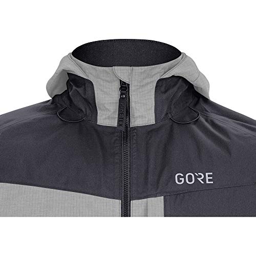 GORE WEAR C5 Chaqueta de Ciclismo para Hombre con Capucha GORE-TEX, XL, Negro