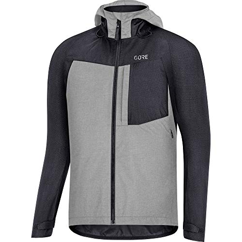 GORE WEAR C5 Chaqueta de Ciclismo para Hombre con Capucha GORE-TEX, XL, Negro