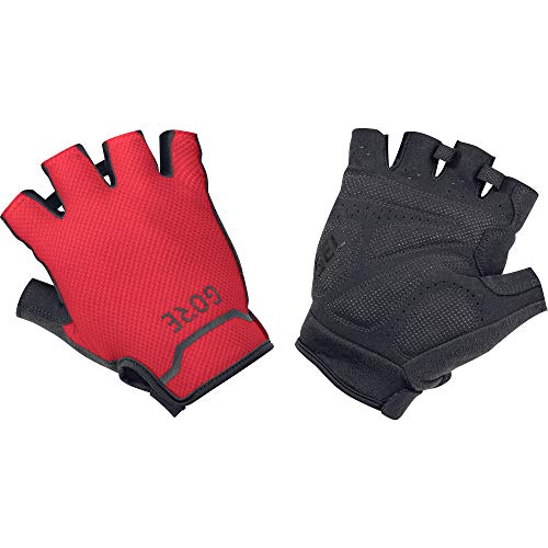 GORE WEAR C5 Guantes Cortos, 7, Negro/Rosa