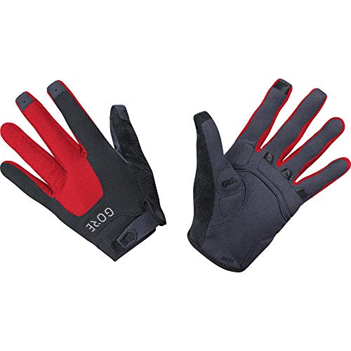 GORE WEAR C5 Guantes unisex, 9, Negro/Rojo