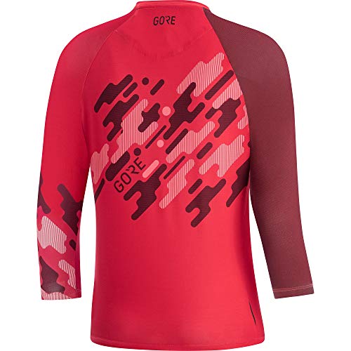 Gore Wear C5 Maillot Trail 3/4, para Mujer, Rosa (Hibiscus Pink/Chestnut Red), 36