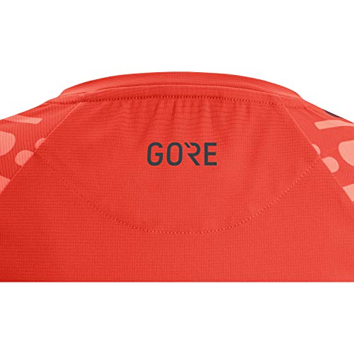 Gore Wear C5 Trail Maillot Manga Corta, para Mujer, Rojo (Fireball/Orbit Blue), 34