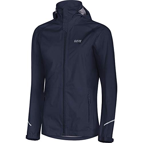 GORE WEAR Chaqueta con capucha para mujer, R3, GORE-TEX Active, 42, Azul oscuro