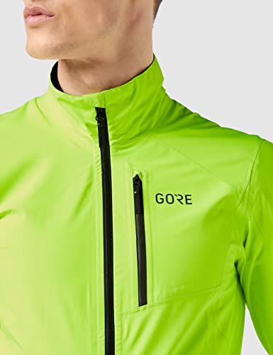 GORE WEAR Chaqueta de ciclismo para hombre, GORE-TEX PACLITE, M, Amarillo neón